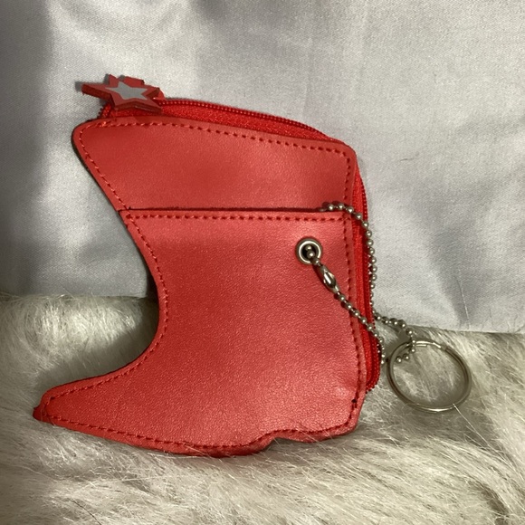 NEW Rolf’s Leather “Cowboy” Boot Coin Pouch Keychain Bag Charm - Picture 3 of 10